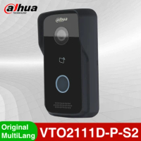 Dahua Original VTO2111D-P-S2 MultiLanguage Home Video Intercom Doorbell Outdoor Mini Camera IP Villa Door Station App Remote PoE
