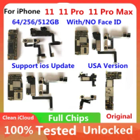 Original Unlock Free icloud For iPhone Motherboard For iPhone 11 11 Pro 11 Pro Max 12 Mini Logic Board Full Working XS Mainboard
