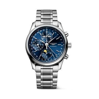 Longines Master Collection Chrono Moonphase 40 - L2.673.4.92.6 Sunray Blue Dial Steel Strap Metallic
