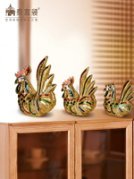 泰宮裝國金雞木雕創意客廳擺東南亞動物居家裝飾品手工藝品擺件