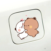 แพนด้า สติ๊กเกอร์ BUBU & DUDU สำหรับประตูรถ ตู้เย็น รถยนต์ไฟฟ้า กันน้ำ น่ารัก การ์ตูน ไม่สะท้อนแสง ต