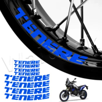 For Yamaha Tenere 660 700 1200 XTZ 700Z XT1200Z Super T 700 Motorcycle Wheel Sticker Motocross Reflective Rim Decal Accessories