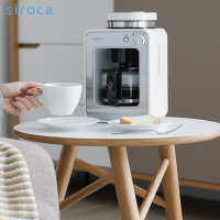 【Siroca】自動研磨咖啡機 SC-A1210W(完美白)