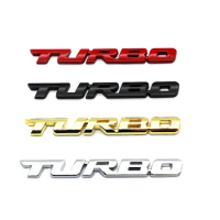 TURBO Metal Car Sticker Styling Body Emblem 3D Decal for Mitsubishi Outlander Asx Lancer 10 9 EX Pajero Sport Eclipse Carisma Ga