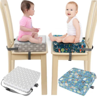 Children Kids Increased Booster Seat Cushion Pad Pillow Baby Dining High Chair Seat Cushions Adjustable Removable Baby Safety