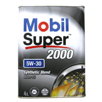 MOBIL SUPER 2000 5W30 境內版 日本鐵罐 4L【APP下單9%點數回饋】