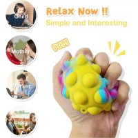 {DLGIFJIE} 1/2/4PCS Pop Fidget Toys Bulk 3D Stress Balls for Kids Party Favors Autism Sensory Toys S