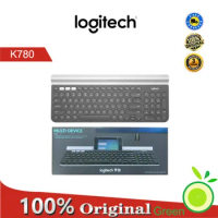 Logitech K780 Wireless Bluetooth-compatible Keyboard Dual-mode Switch Activer Multi Device Keyboard for PC Computer Phone Tablet