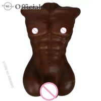 3D TPE Male Torso Half Body With Super Big Long Dildo Women Sex Doll Long Penis Masturbation sex toys for woman Adult Product 18