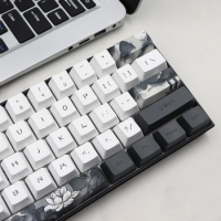Lotus Mechanical Keyboard Keycaps 124PCS OEM Dye Sub for Key Cover for Cherry MX dz60 Anne Pro2 gk61