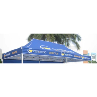 Custom Full Color Dye Sublimation Printing 3X6M (10X20ft) Oxford Fabric Canopy for your Tent frame