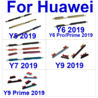 Volume+Power Side Buttons For Huawei Y6Pro Y6 Y9 Prime 2019 Y5 Y6 Y7 Y9 2019 Power Switch Volume Audio Side Keys Phone Parts