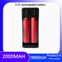 100% original 3.7V 2000mah 18650GA lithium battery 18650 rechargeable battery for flashlights, LED lights, and chargers