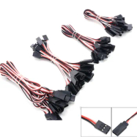 10pcs 100mm 150mm 200mm 300mm 500mm RC Servo Extension Cord Cable Wire Lead JR For Rc Helicopter Rc Drone