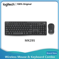 Logitech MK295 Wireless Mouse &amp; Keyboard Combo Wireless Mute Mice Keyboard Set For Home Office Gaming 100% Original