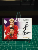 Kartu Bulutangkis Badminton Marcus Gideon Kevin Sanjaya Indonesia Minions Signed Asli