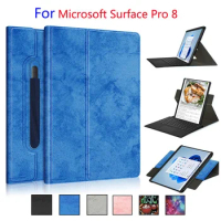 360 Degree Rotating Case for Microsoft Surface Pro 8 13" Tablet Funda Stand Cover Case for Surface Pro 8 Protective Shell/Skin