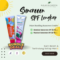 NAAVAGREEN [Bundling] Sunscreen SPF Lengkap - Sunscreen Chemical & Physical Sunscreen - Perlindungan