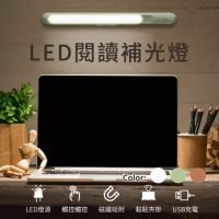 【橘能生活家】LED閱讀補光燈(L1) 磁吸宿舍燈 書桌燈 USB充電 可夾掛 免工具安裝
