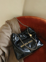 南風×Miocra koly 黑金時代大托特包包女夏季大容量鏈條包單肩包 夏洛特居家名品