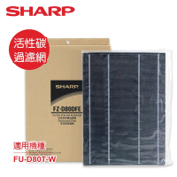 SHARP夏普 FU-D80T-W空氣清淨機 專用活性碳過濾網 FZ-D80DFE