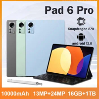 2024 New Global Version Original Android 12 Tablets 11 Inch 8600mAh Snapdragon 870 Tablet PC 5G Dual SIM Card Wifi Tab Computer