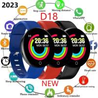 2023 Upgrade D18 Smart Watch Smartwatch Bracelet Heart Rate Blood Pressure Fitness Tracker Sport Smartband PK M5 M6 M7 Y68 D20