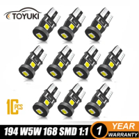 Toyuki 10x W5W T10 Led 3030 194 168 Canbus Bulbs for Wedge Lamp Dome Reading License Plate Light Car Interior Lights 6000K 12V