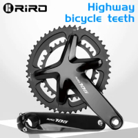 RIRO 706 Road Bike Intergrated Crankset 170mm 110BCD 53-39T/50-34T Double Chainrings Sprockets Hollow Road Bicycle Chainwheel