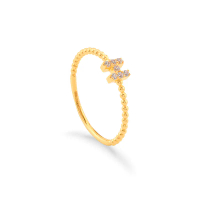 CINCIN HURUF H MINIMALIS + BATU EMAS 916