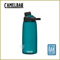 【CAMELBAK】1000ml 戶外運動水瓶 潟湖藍(RENEW/水壺/磁吸蓋)