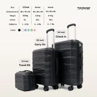 สินค้าแท้ 100% Tpartner กระเป๋าเดินทางล้อลาก เฟรมซิปรุ่น DELUXE SERIES ดีแล้วลักซ์เลย ! คําแนะนําผลิ