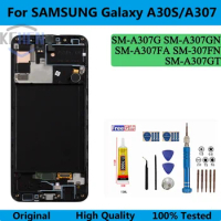 Lcd For Samsung Galaxy A30S Galaxy A307 With Frame Display Touch Screen Digitizer Panel Assembly For SM-A307F A307FN