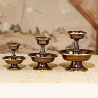 尼泊爾純銅護法杯佛具用品手工工藝雕花供佛佛前供奉室內供佛擺件