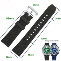 New High Quality Schubert Titanium Rubber 22mm Watchband for Citizen CC5005 CC5001-00W/CC5006-06L/CC5005-68Z Bracelet Strap