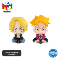 Genuine Original Megahouse Look Up 11cm ONE PIECE Anime Sabo Marco Q Verision Kawaii Figure Model Toy Doll Gifts Decor Ornaments