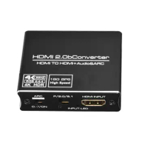 4K HDMI-compatible Audio Extractor Stereo Extractor Converter Optical ARC TOSLINK SPDIF + 3.5mm Audio Splitter Adapter