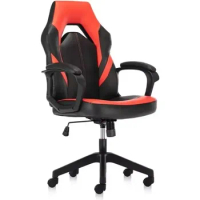 Office Chair, Bonded Leather Computer Gaming Chair High Back Ergonomic Desk Executive Chair Swivel Task Chair Comfortable