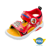 POLI 波力童鞋-童鞋 波力 電燈涼鞋/穿脫方便 酷炫 輕量 MIT正版 紅色(POKT34072)
