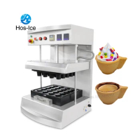 Automatic Edible Donut Ice Cream Tea Coffee Cone Cup Karachi Wafer Biscuit Bake Make Maker Machine biscuits cup making machine