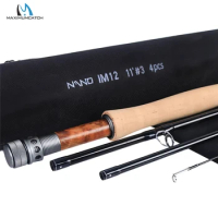 Maximumcatch NANO Nymph 10FT/11FT 2/3/4wt Fly Fishing Rod IM12 Graphite Carbon Fiber Fast Action Fly Rod