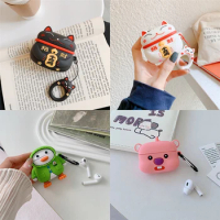Cute Animal Cartoon Soft Headset Box For apple airpods Pro Case for Airpods 1 2 3 Wireless Earphone Case Charging Cover