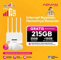 HIFI AIR ADVAN V1 PRO Indosat Tri Modem WiFi Router Wireless 4G LTE Free Kuota 215GB