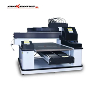 Maxwave UV DTG Flatbed Printer A1 6090 Printers Varnish Printing Machine For Bottle Phone Case Wood Glass TX800 XP600