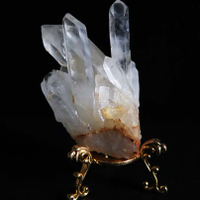 東海水晶天然白色晶簇原石消磁凈化家居辦公裝飾兒童標本擺件禮物