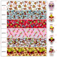 Hysteric Mini Cartoon Printed 5 Yards Grosgrain/Satin Ribbon for Accessory Hairbow Headwear Decoration DIY 200705