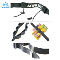 Aonijie Bib Race Number Belt E4076 Tali Bib - Black Promo !