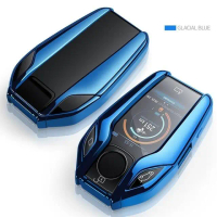 เคสกุญแจรถยนต์ TPU พร้อมจอแสดงผล LED สำหรับ BMW 5 7 series G11 G12 G30 G31 G32 i8 I12 I15 G01 X3 G02