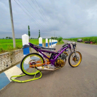 Knalpot Racing Original ROB1 Stainless FU 200Cc 100% Asli