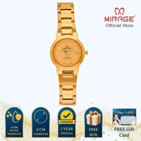 Mirage Jam Tangan Wanita Analog 8902 L Gold Original Stainless Plat Gold
